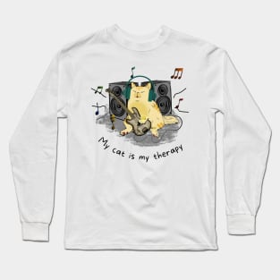 My Cat is My Therapy Long Sleeve T-Shirt